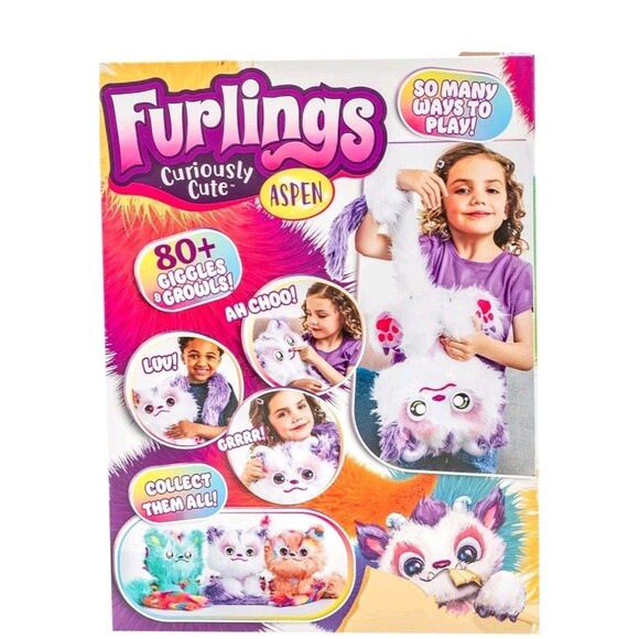 Furlings Aspen Interactive Yeti Plush Toy 13" 80+ Sounds Animations Kids 3+ NWT - Picture 7 of 8